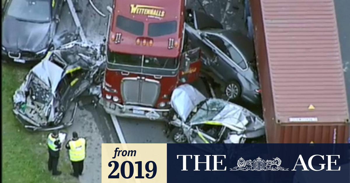 Miracle on the Monash Motorists escape with minor injuries in horrific freeway pileup